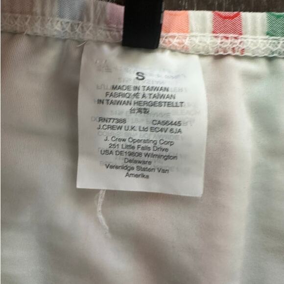 J. Crew Boy Short Bikini Bottom in Suckered Rainbow Stripe Size Small - Picture 3 of 7